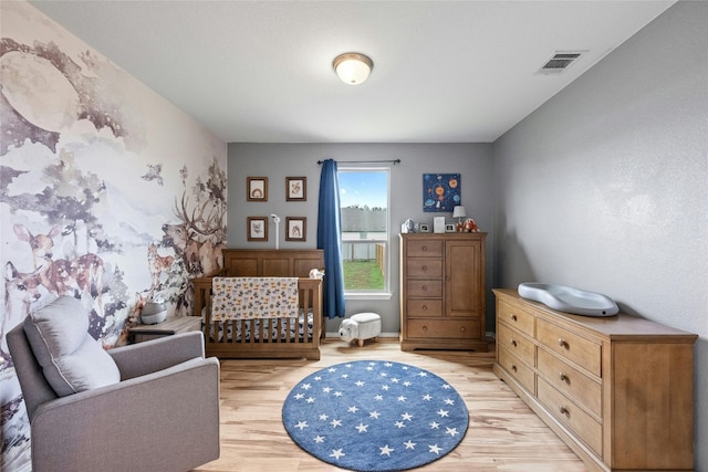 interior space with light wood-type flooring