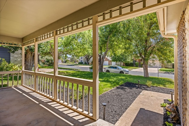 view of patio / terrace featuring a porch