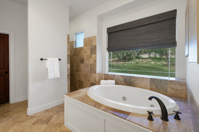 bathroom featuring a bathing tub