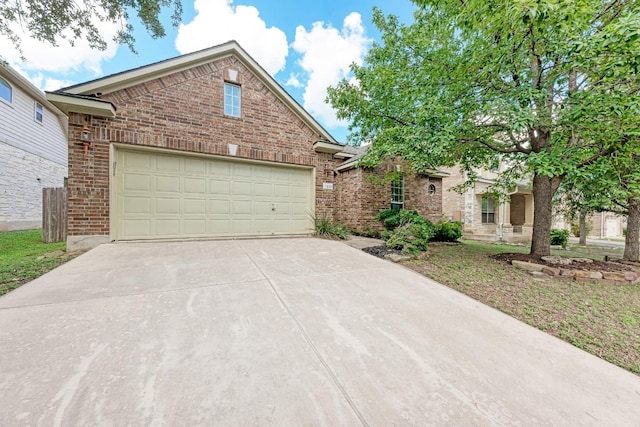 front facade featuring a garage