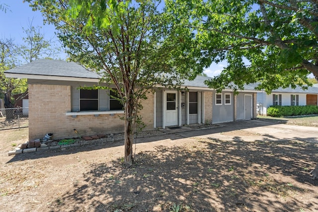 view of ranch-style home