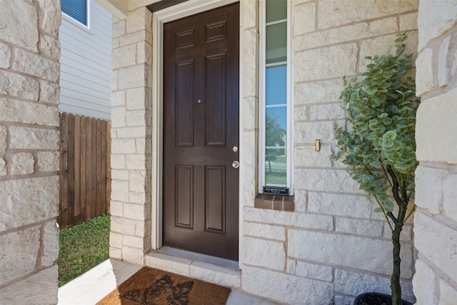 view of property entrance