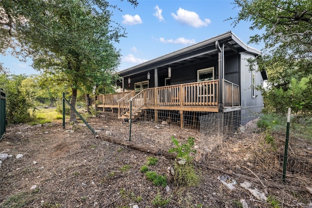 view of rear view of property