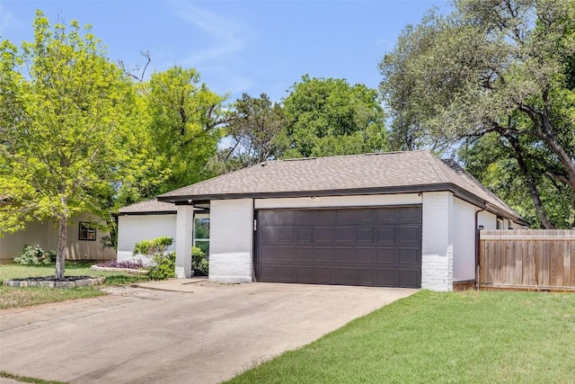 2110 Malvern Hill Dr, Austin, TX 78745 - view of front of home featuring a garage, roof with shingles, and brick siding