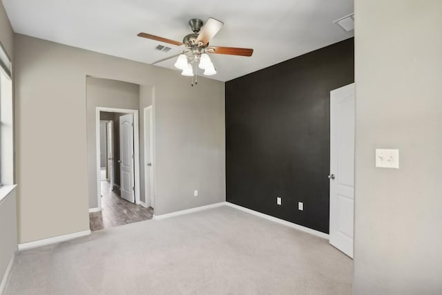 2717 Highland Trl, Leander, TX 78641 - unfurnished room with carpet floors, ceiling fan, and baseboards