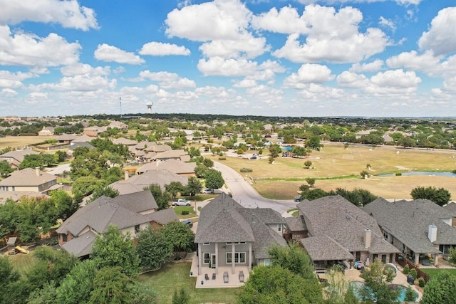 aerial view of residential area