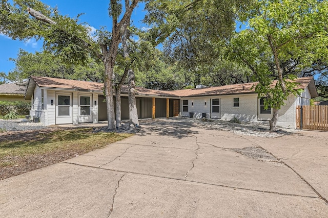 view of front of home