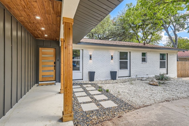 exterior space featuring a patio