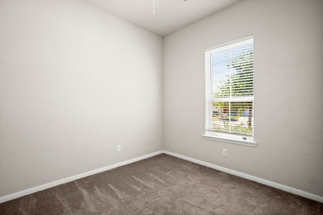 view of carpeted empty room