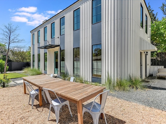 rear view of property with a patio