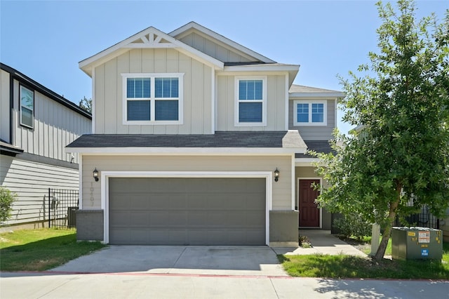 craftsman-style house featuring a garage