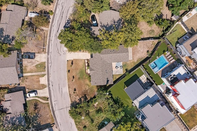 aerial view featuring a residential view
