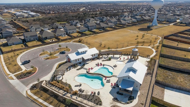 14601 Shooter Mc Gavin Dr, Manor, TX 78653 - aerial view of residential area with a pool