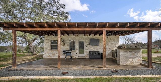 1619 Althaus Ranch Rd, Johnson City, TX 78636 - view of patio with a grill