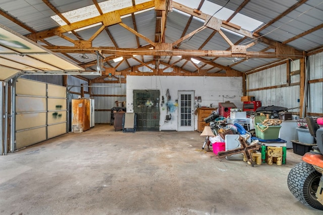 1619 Althaus Ranch Rd, Johnson City, TX 78636 - garage with metal wall