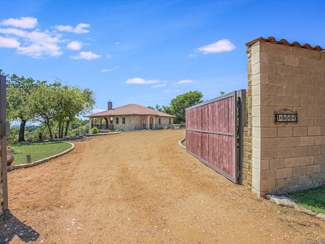 exterior space with a lawn