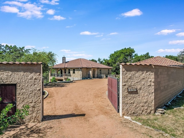 view of gate