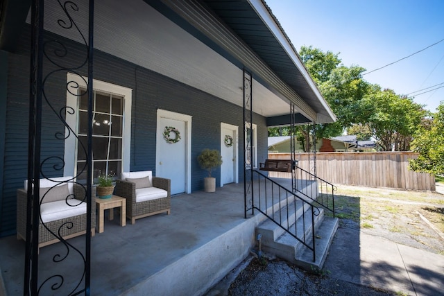 view of patio / terrace featuring a porch