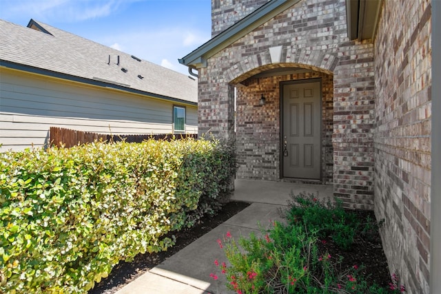 view of entrance to property