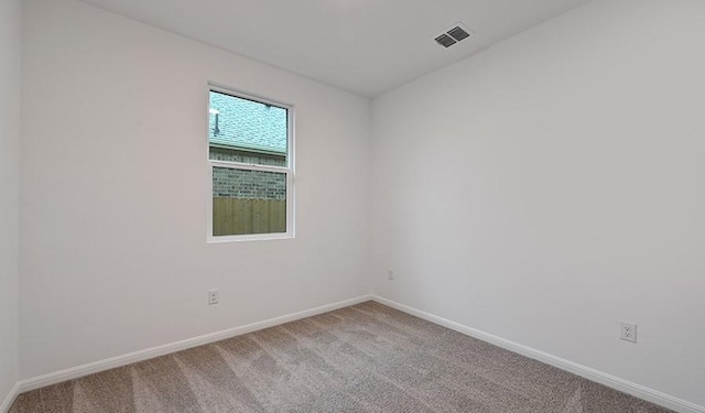 view of carpeted empty room