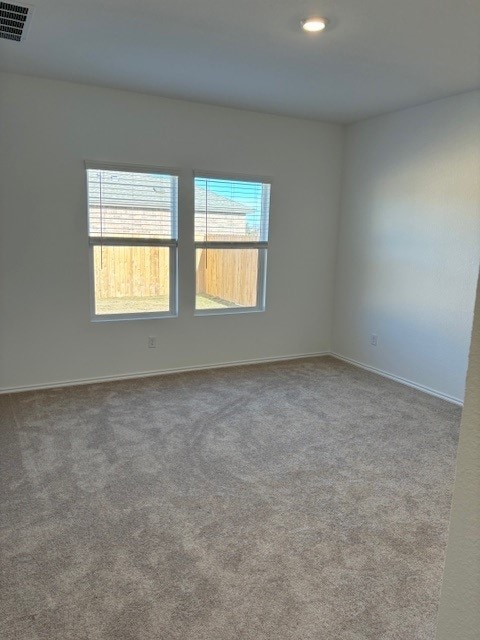 view of carpeted empty room