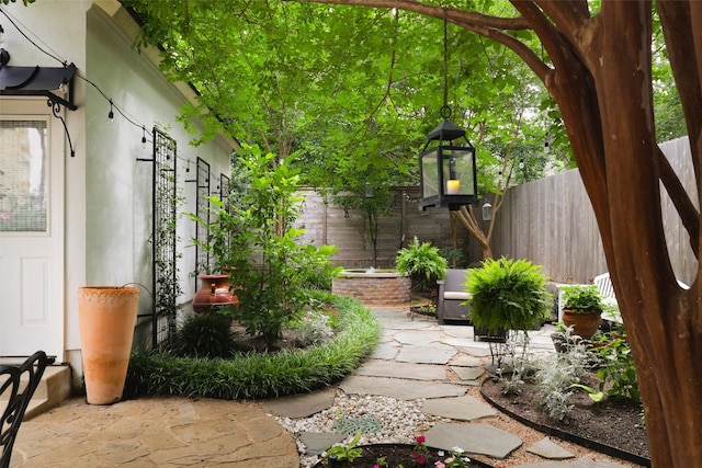 view of yard with a patio