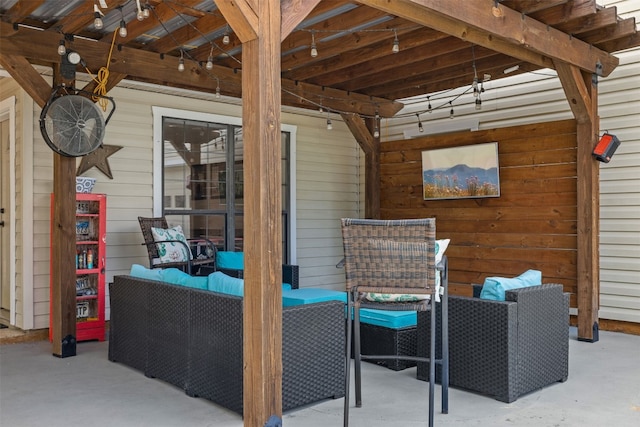 view of patio / terrace featuring outdoor lounge area