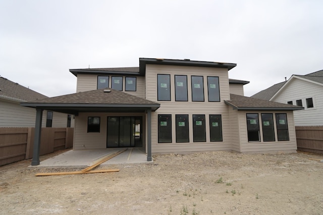 rear view of property with a patio