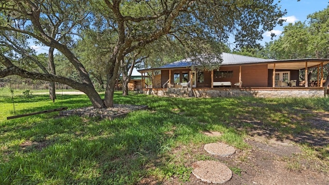 exterior space featuring a porch