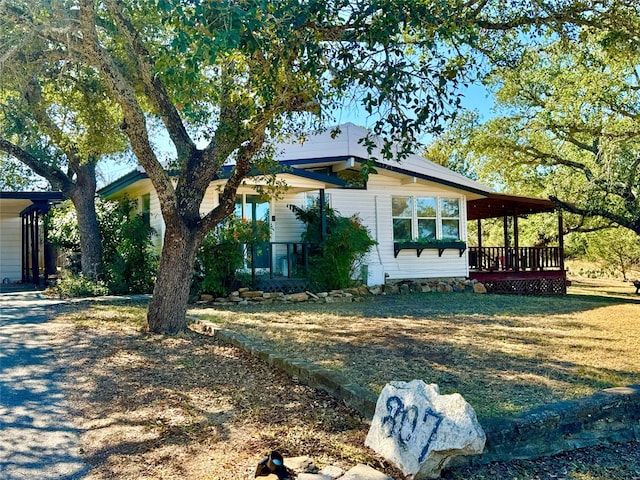 view of property exterior featuring a yard