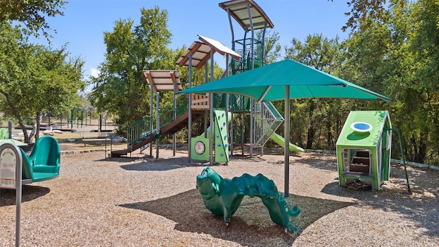 view of jungle gym