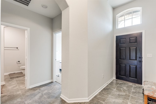 view of foyer entrance