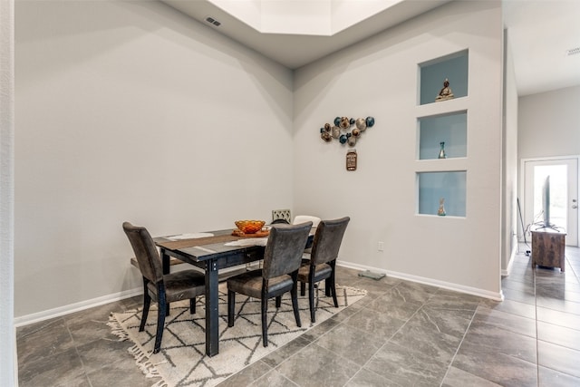 view of dining area