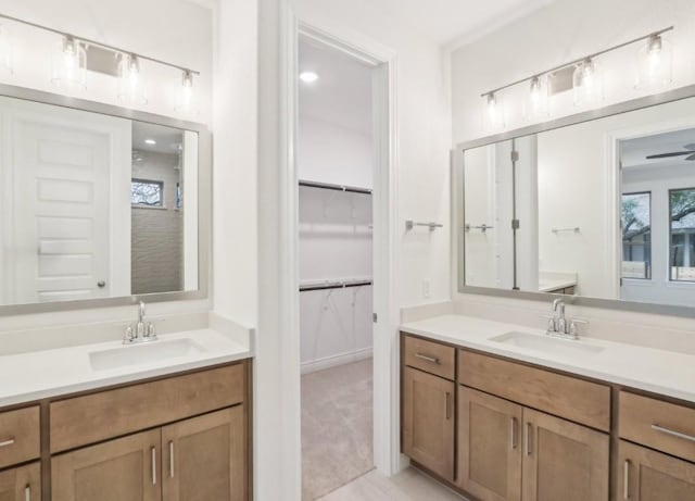 bathroom with vanity