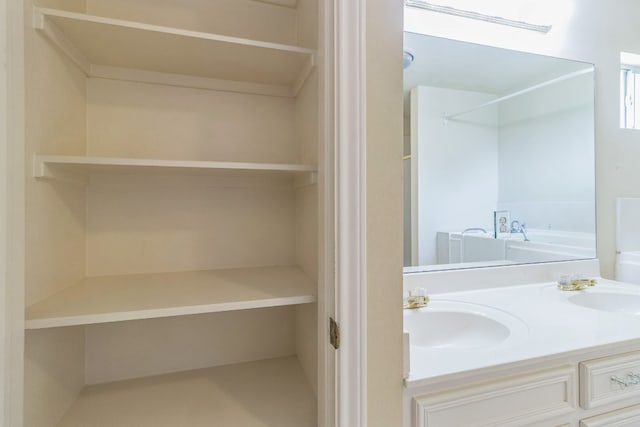 bathroom featuring vanity