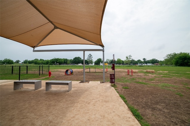 surrounding community featuring a lawn