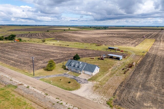 bird's eye view with a rural view