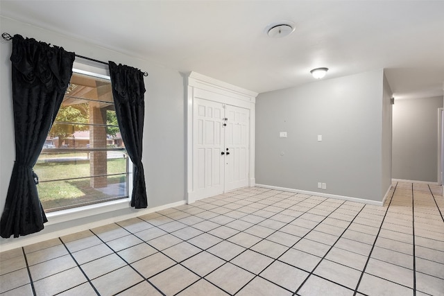 view of tiled entrance foyer