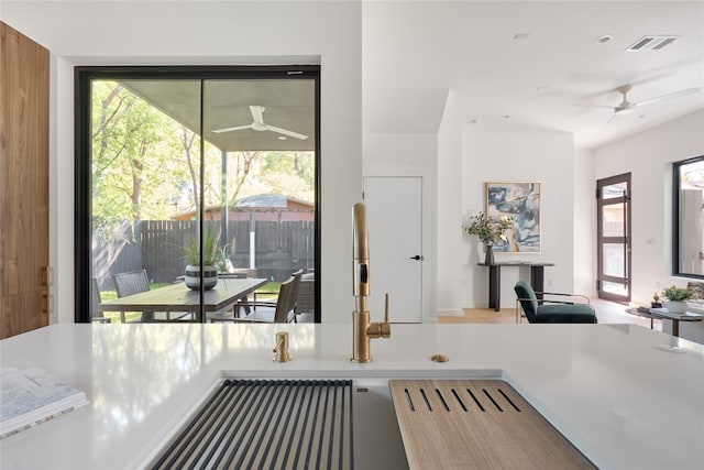 interior details featuring sink