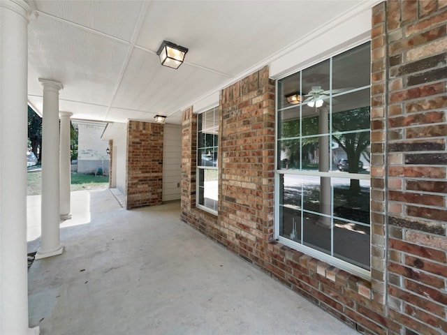 view of patio / terrace with a porch