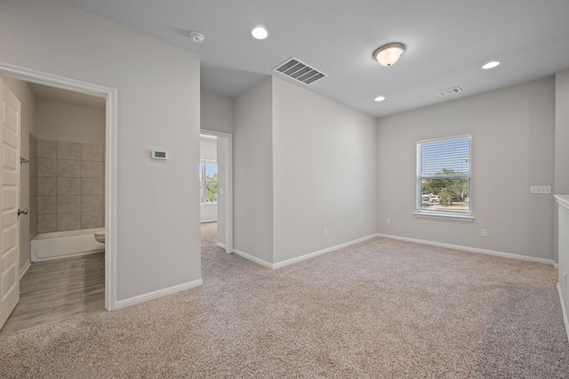 112 Driftwood Hills Way, Georgetown, TX 78633 - carpeted spare room with baseboards, recessed lighting, and a smoke detector