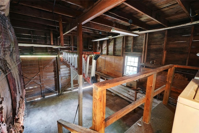 misc room featuring concrete floors