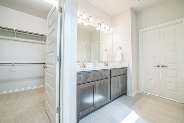 bathroom with vanity