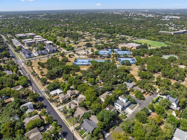 aerial view featuring a residential view