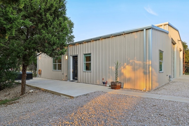 exterior space featuring a patio