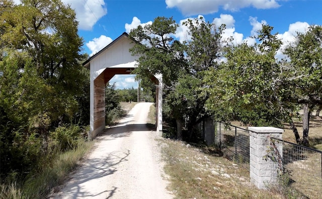 view of road