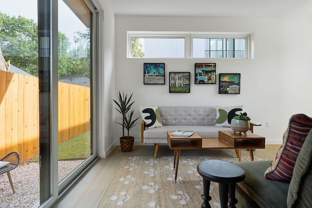 view of sunroom / solarium