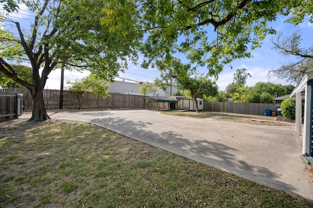 5807 Wynona Ave, Austin, TX 78756 - fenced backyard with a shed and a patio