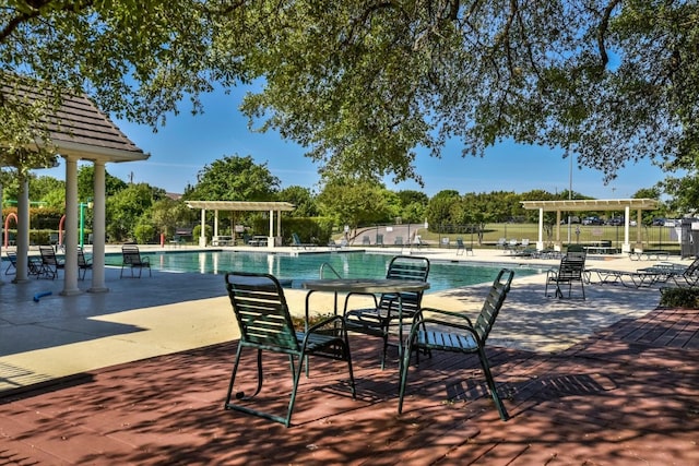 view of pool