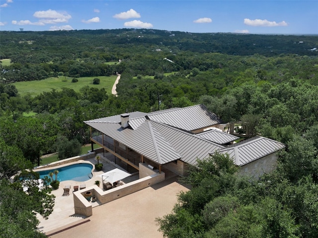 birds eye view of property